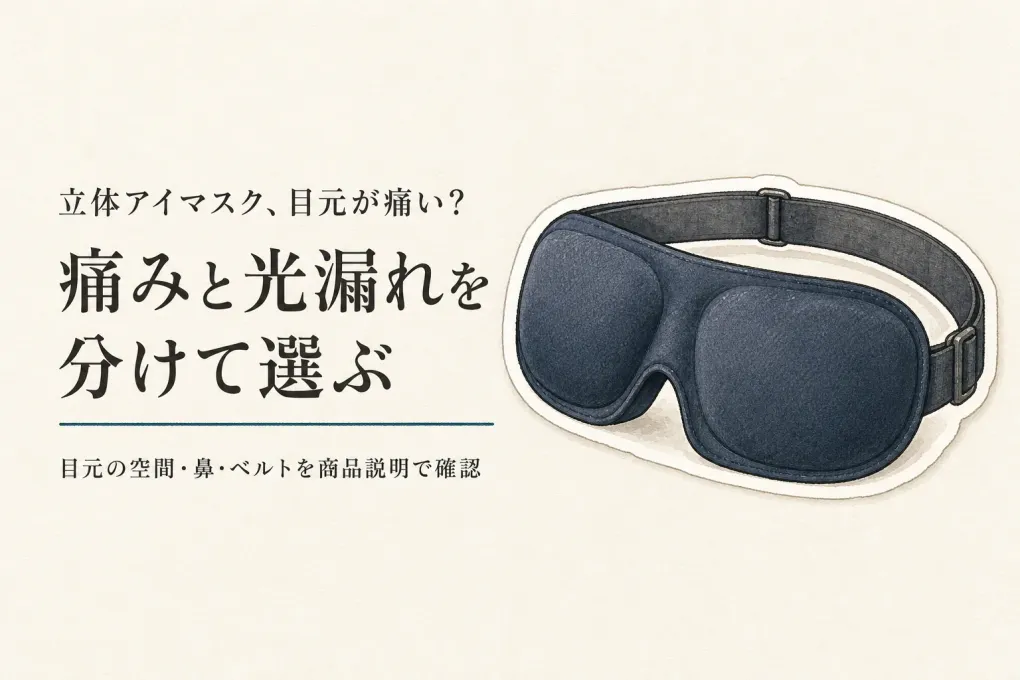 立体アイマスクおすすめ5選｜レビュー数順で見るマツエク・鼻のすき間対策