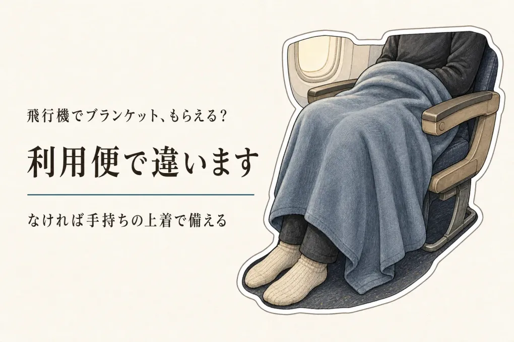 飛行機でブランケットはもらえる？機内の寒さ対策と持ち込み用の選び方