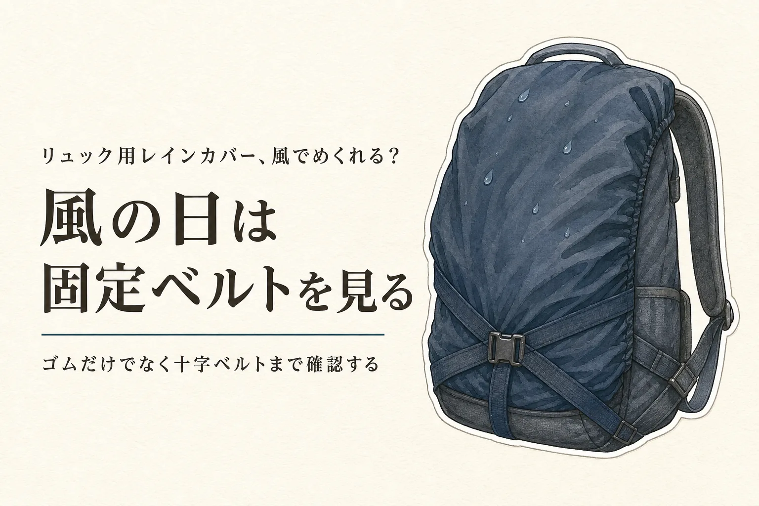 リュック用レインカバー人気ランキング6選｜容量・背面の雨・固定ベルト・反射材で比較