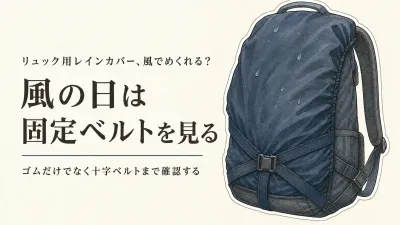 リュック用レインカバー人気ランキング6選｜容量・背面の雨・固定ベルト・反射材で比較
