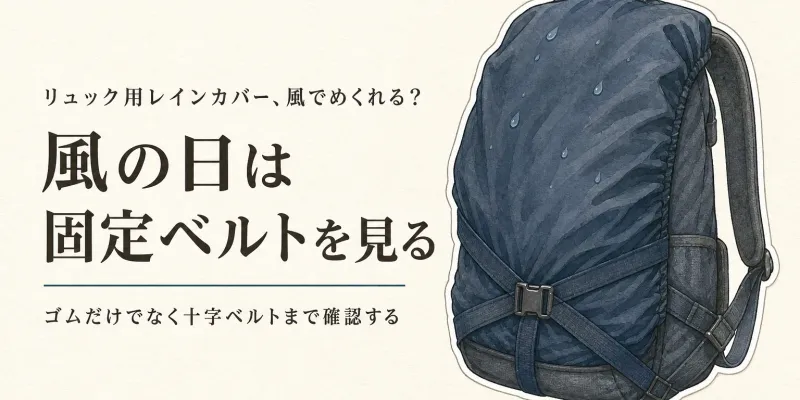 リュック用レインカバー人気ランキング6選｜容量・背面の雨・固定ベルト・反射材で比較