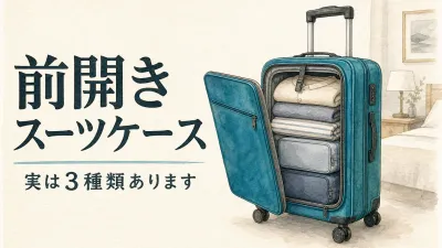 片開き（フロントオープン）スーツケースの選び方｜差が出るのは旅先ではなく、家の荷造りです
