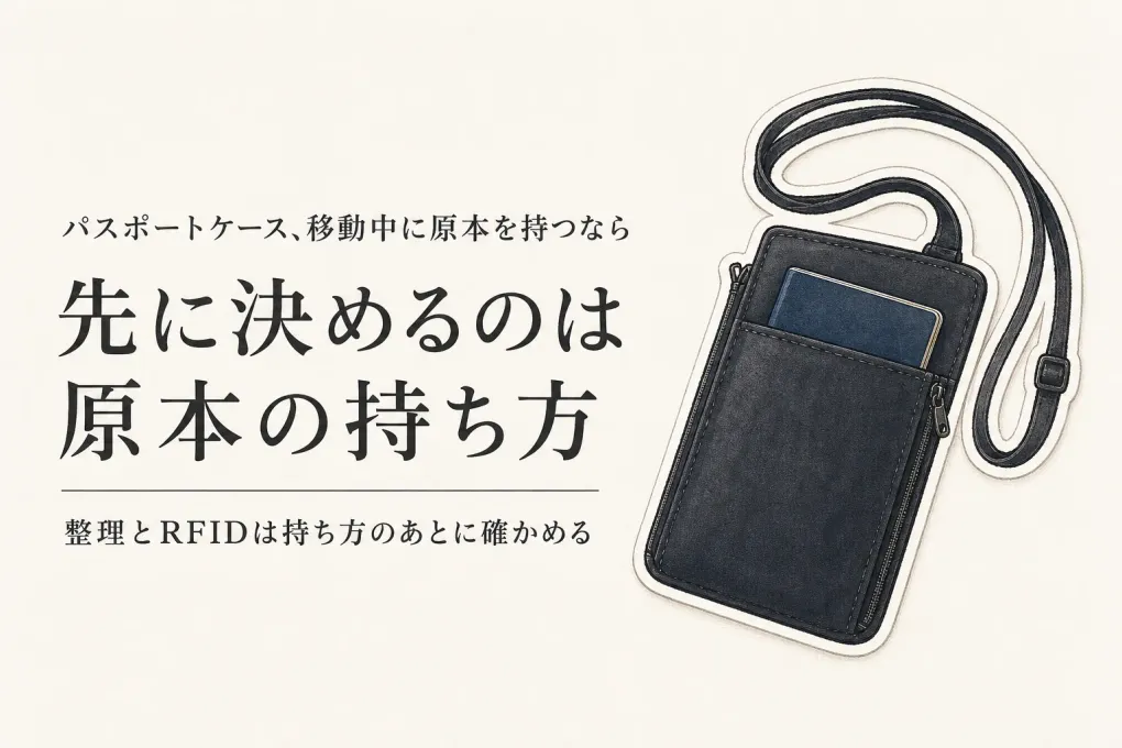スキミング防止パスポートケースの選び方｜首下げ・貴重品整理はどれを優先する？