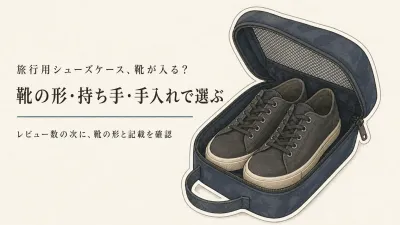 旅行用シューズケースおすすめ6選｜レビュー数順に靴のサイズ・持ち手・防水素材を比べる